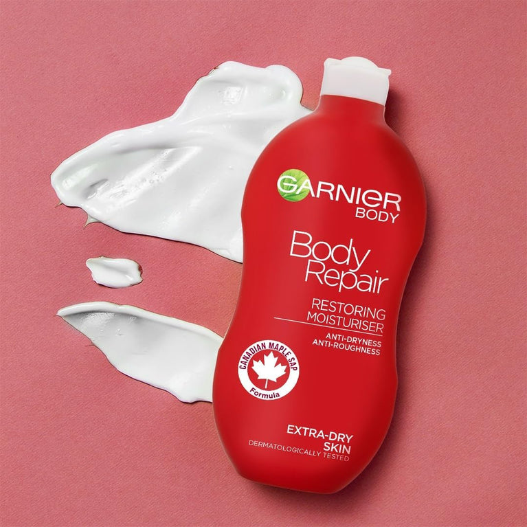 Garnier Body Repair Body Lotion for Extra-Dry Skin, Maple, 400 ml, Pack of 1