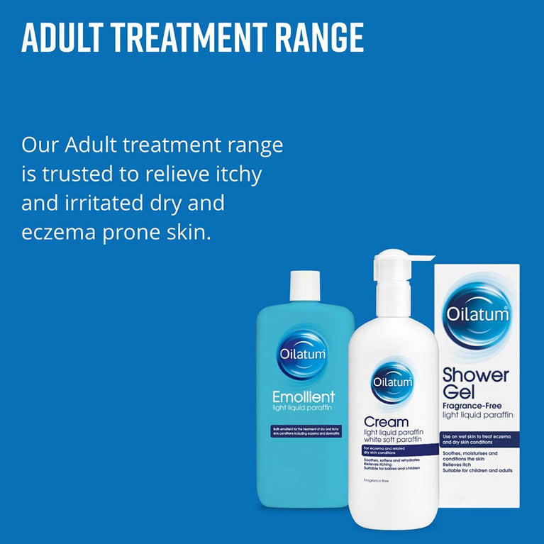 Oilatum Emollient Bath Liquid for Eczema Relief and Hydration 500ml
