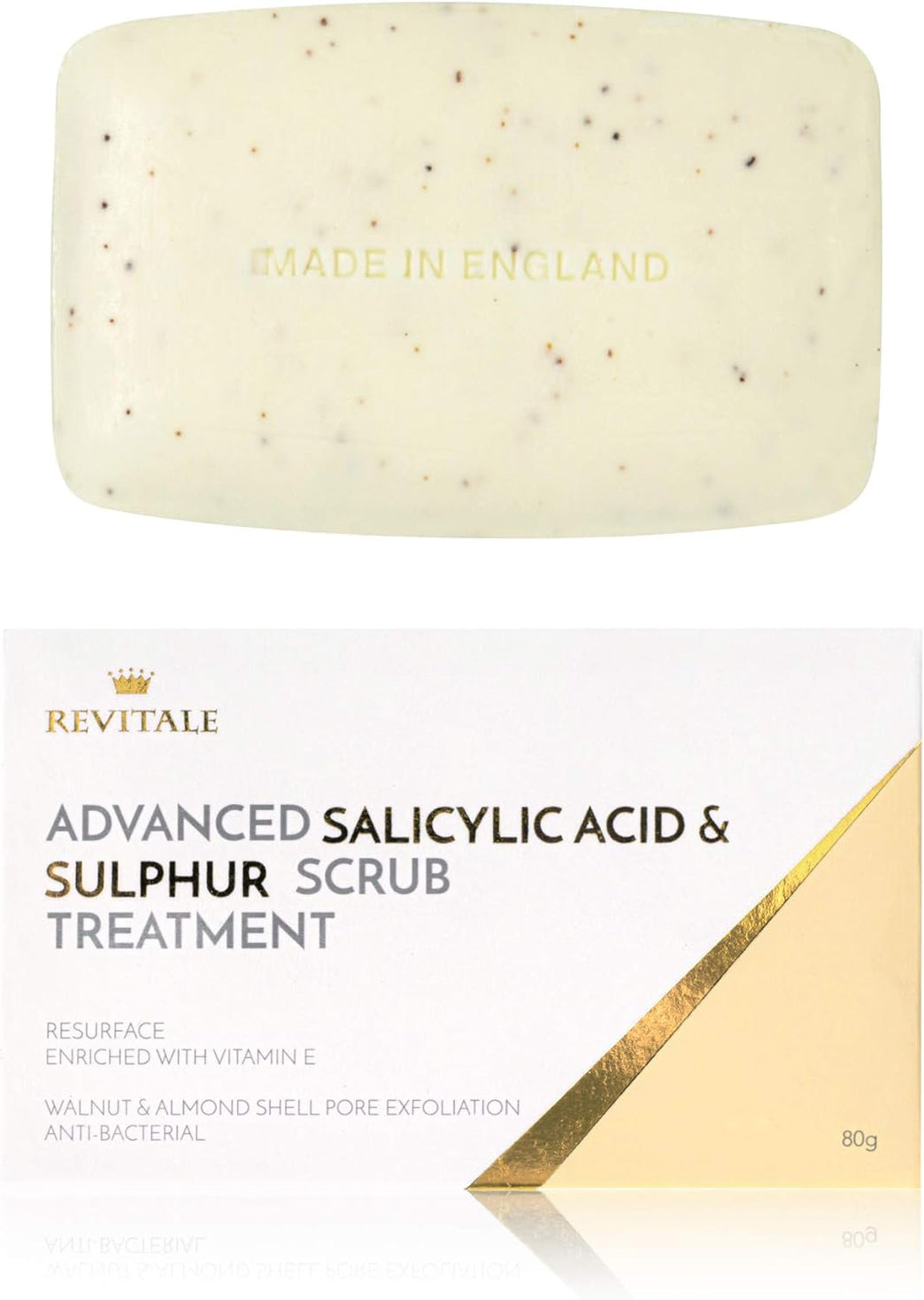 Revitale Advanced Salicylic Acid & Sulphur Scrub Treatment Soap - Ultimate Skin Transformation