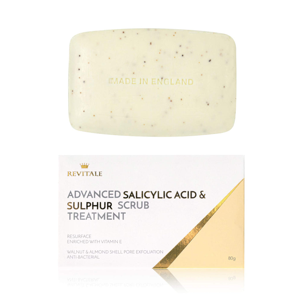 Revitale Advanced Salicylic Acid & Sulphur Scrub Treatment Soap - Ultimate Skin Transformation