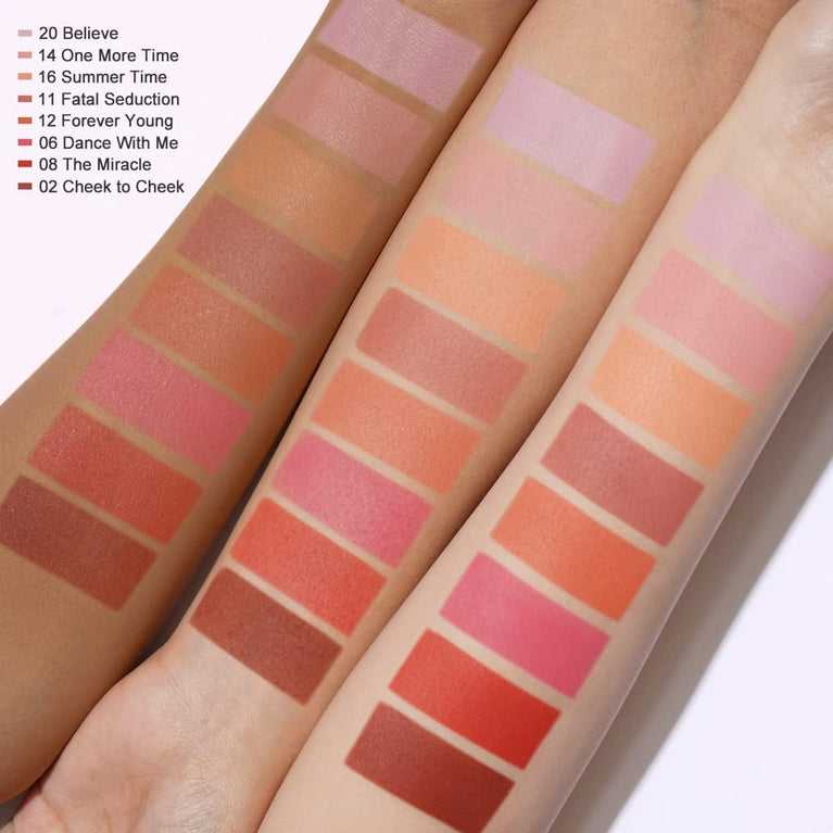 Oulac Baby Pink Vegan Mineral Blush - Customizable Radiance for Cheeks