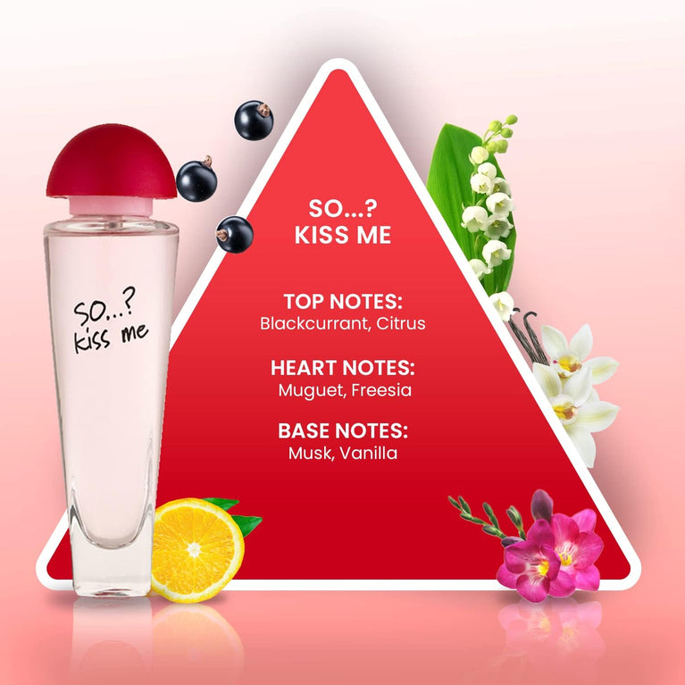 So...? Kiss Me Eau de Toilette for Women - 50ml