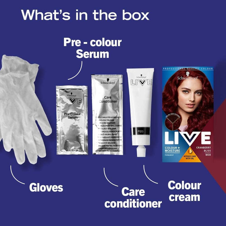 Red Cranberry Bliss Hair Dye with Keratin Plex to Nourish and Protect Hair