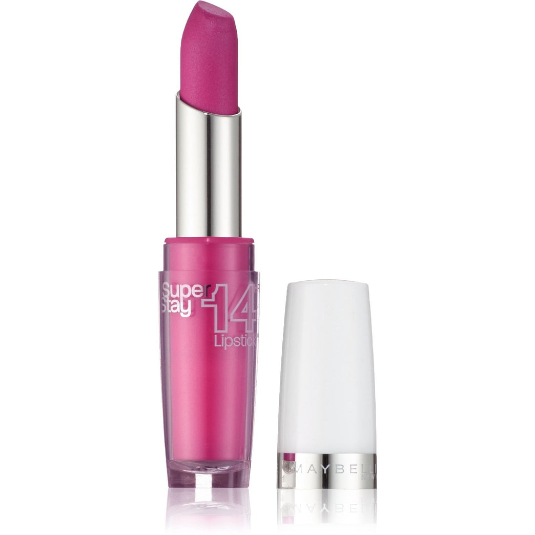 Maybelline Fuchsia Superstay 14H Lipstick - 3.5g with Weightless Formula and No Fade