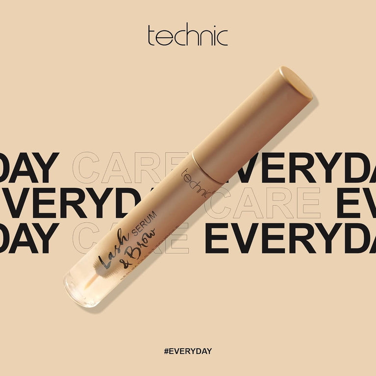 Technic Vegan Lash & Brow Boosting Serum - Cruelty-Free Nourishing Enhancer for Thicker, Fuller Lashes & Brows