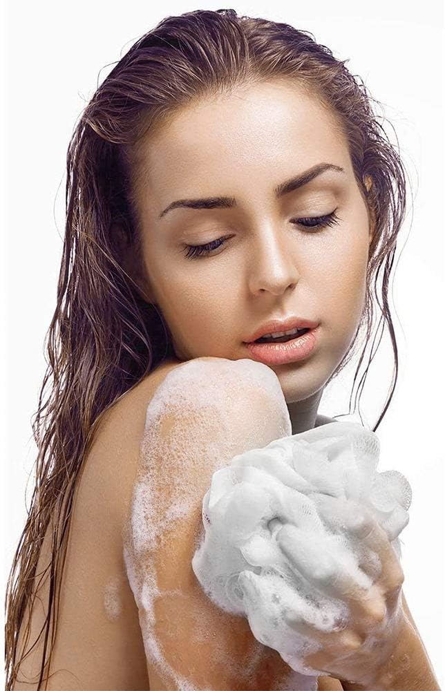 Luxurious 2 Pack Shower Sponge for Gentle Exfoliation and Rich Lather