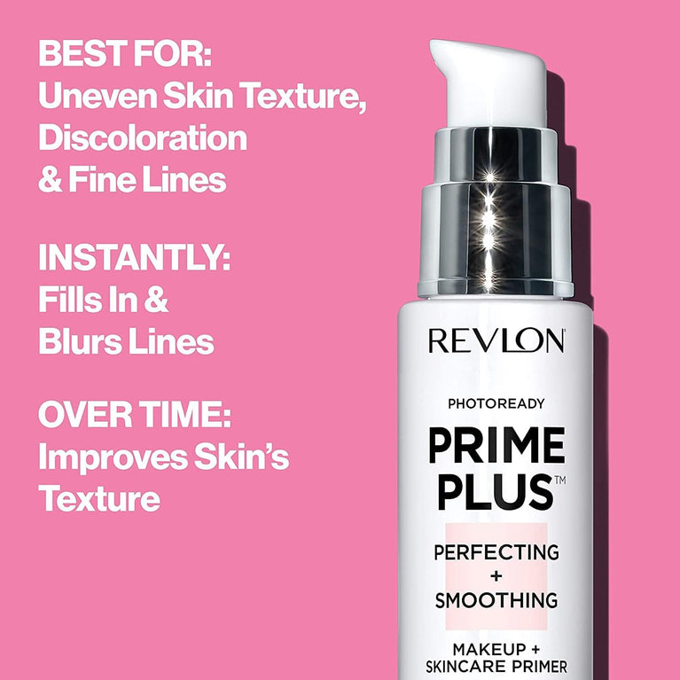 Revlon Ultimate Multitasking Prime Plus Primer with Skin Nourishment & Hydration, Vitamin B5 & Hyaluronic Acid Infused, EWG Certified, 30ml