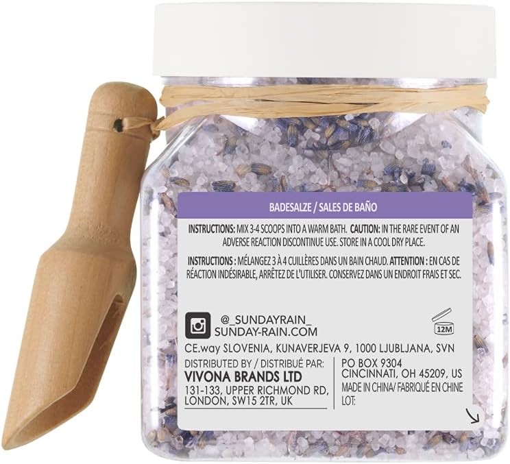 Luxurious Lavender & Cedarwood Bath Soaking Salts - 500g