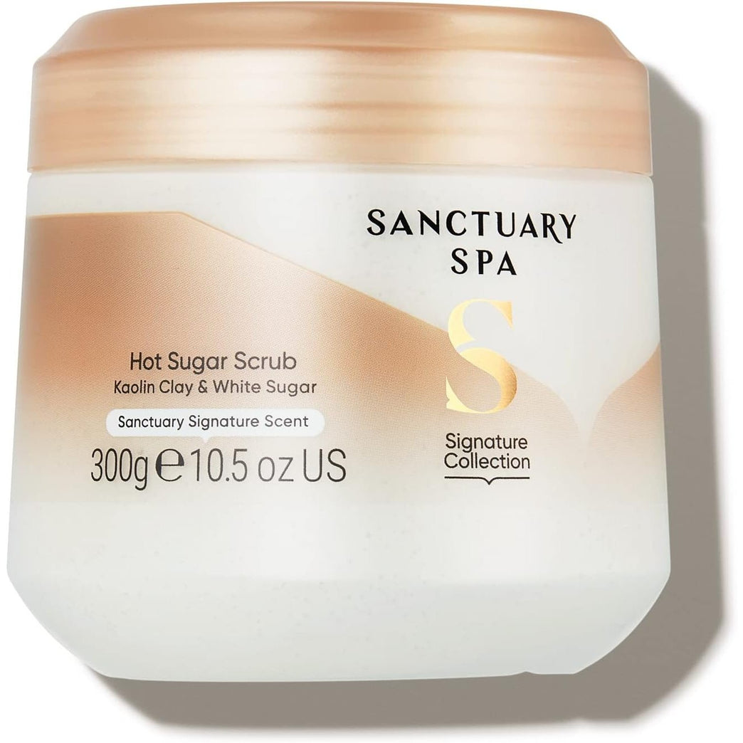 Sanctuary Spa Hot Sugar Scrub: Organic Sugar Body Exfoliator, Vegan & Cruelty-Free - 300 ml