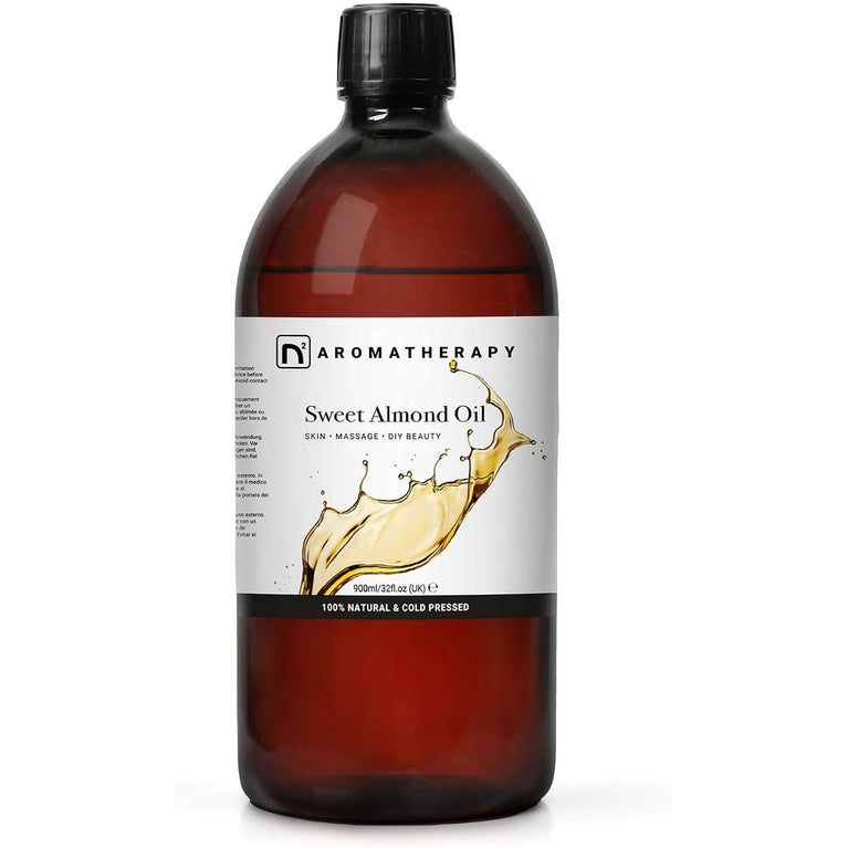Sweet Almond Oil 900ml – Multipurpose Beauty and Wellness Solution - Natural Skincare and Haircare