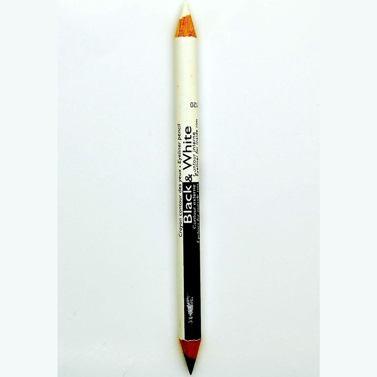 Saffron Dual-Tone Eyeliner Pencil - Black & White (1.2g)