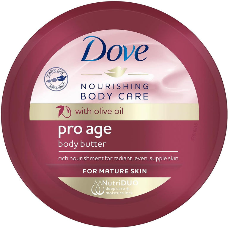 Dove Pro Age Nourishing Body Butter with Olive Oil - Pack of 3 x 250 ml