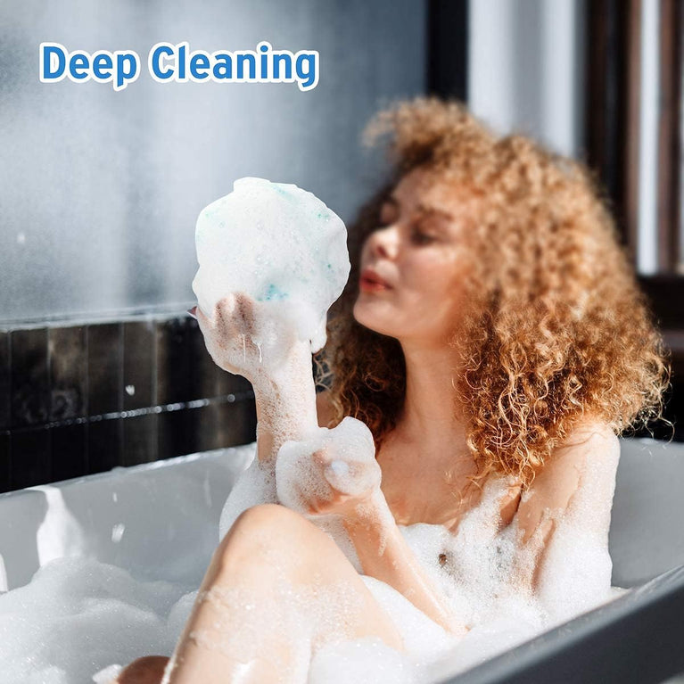 Luxurious DadyMart Bath Shower Loofah Sponge Set for Men and Women - Set of 4