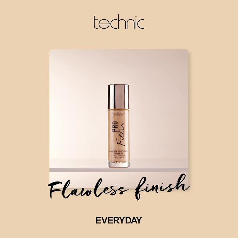 Ultimate 3-in-1 Complexion Enhancer - Primer, Illuminator, Highlighter by Technic Pro Filter - Medium Cool