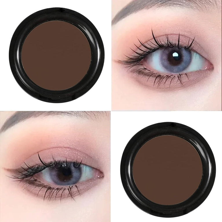 Long-Lasting Matte Eyeshadow - Single Brown Shade, High Pigmentation for Day & Night Use, Blendable Fine Pressed Powder, Suitable for All Skin Tones, Wet & Dry Application, Vegan, Cruelty & Mineral Oil-Free (Coffee)