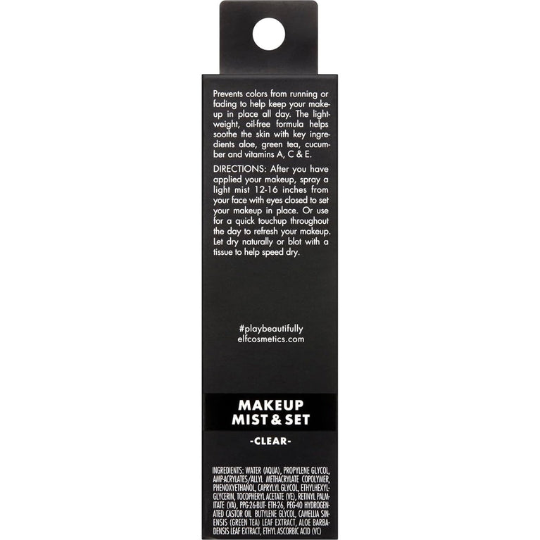 e.l.f. Nourishing Makeup Fixer Spray, Extended Wear, Enriched with Aloe & Vitamins, 2.02 Oz