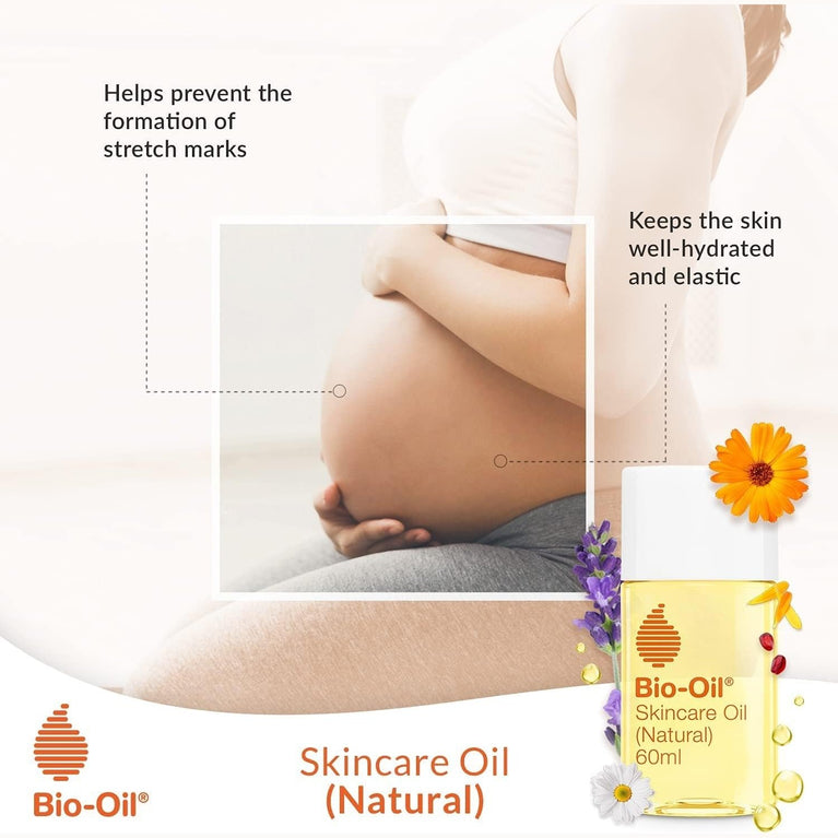 Bio-Oil Natural Skincare Oil - Nourishing Formula for Scars, Stretch Marks, and Uneven Skin Tone - 60 ml