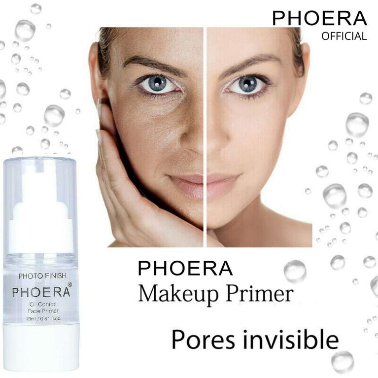 AQUAPURITY's PHOERA Primer - Cruelty-Free 18ML Makeup Base for Extended Flawless Coverage and Oil Control