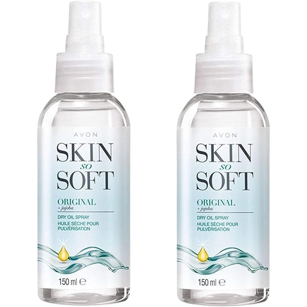 Avon Skin So Soft Original Dry Oil Body Spray with Jojoba - Set of 2 x 150 ml