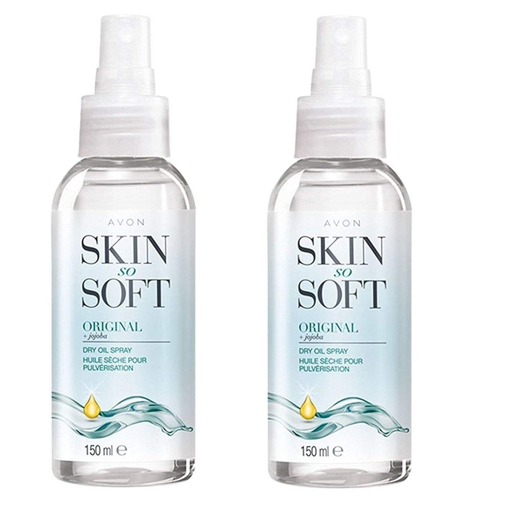 Avon Skin So Soft Original Dry Oil Body Spray with Jojoba - Set of 2 x 150 ml
