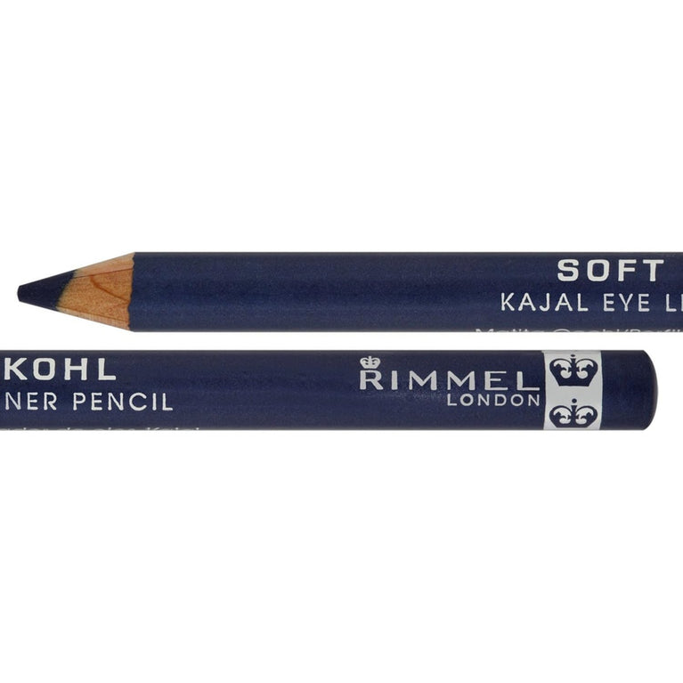 Rimmel Professional Denim Blue Kajal Eyeliner Pencil - 1.2 grams, Soft, Long-lasting and Easy to Blend