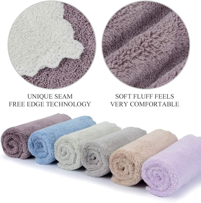 Ultra Soft Microfiber Face Cloth 9 Pack