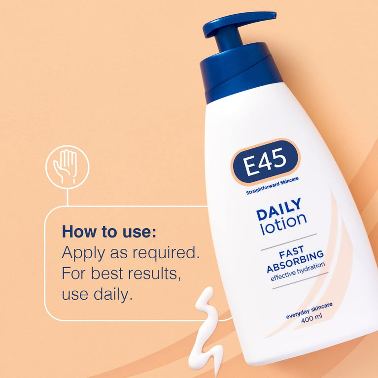 E45 Daily Skin Lotion - Lightweight Hydrating Moisturiser for Very Dry Skin