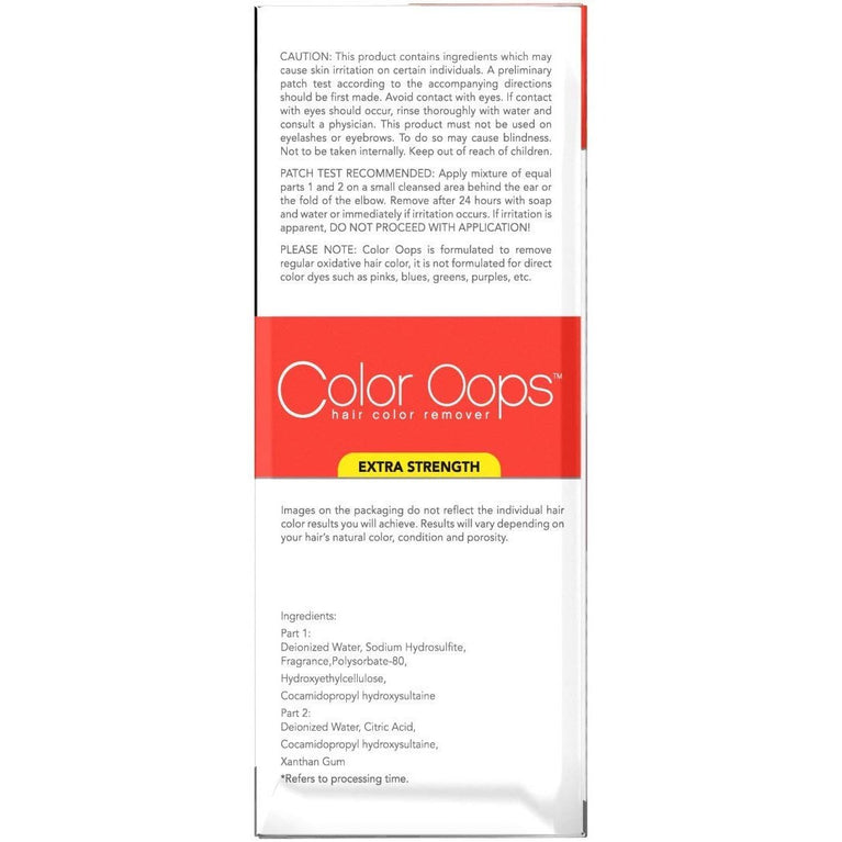 Developlus FCOP0002 Color Oops Hair Color Remover, Extra Strength, Extra Conditioning