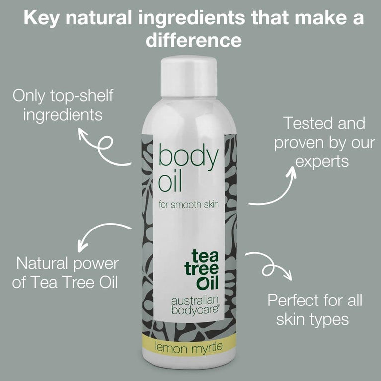 Australian Bodycare Body Oil 80ml with Tea Tree and Lemon Myrtle - Multi-Purpose Skin Treatment