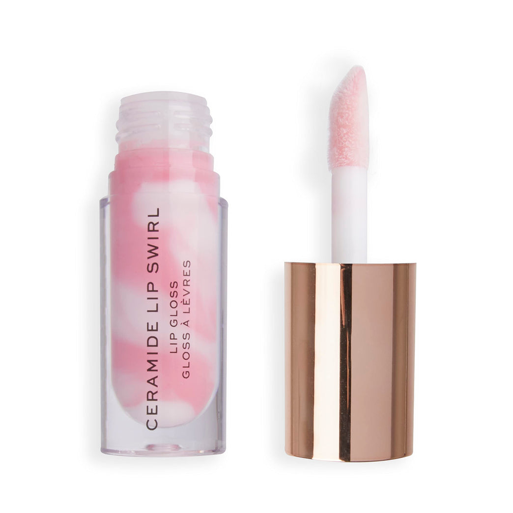 Makeup Revolution, Hydrating Ceramide Lip Gloss, Pure Gloss Clear, High Shine Tint, 4.5ml
