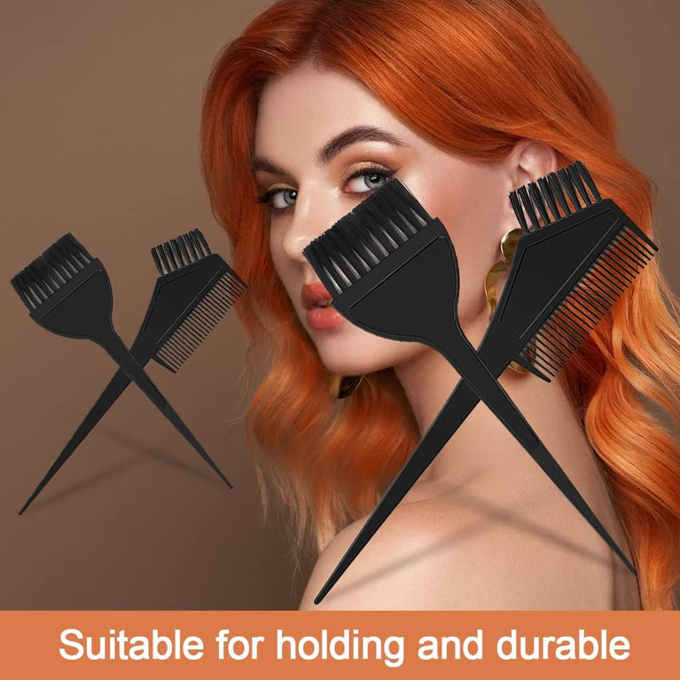 Hair Dye Brush Set with Double-sided Coloring Comb for DIY Hair Coloring (2PCS)