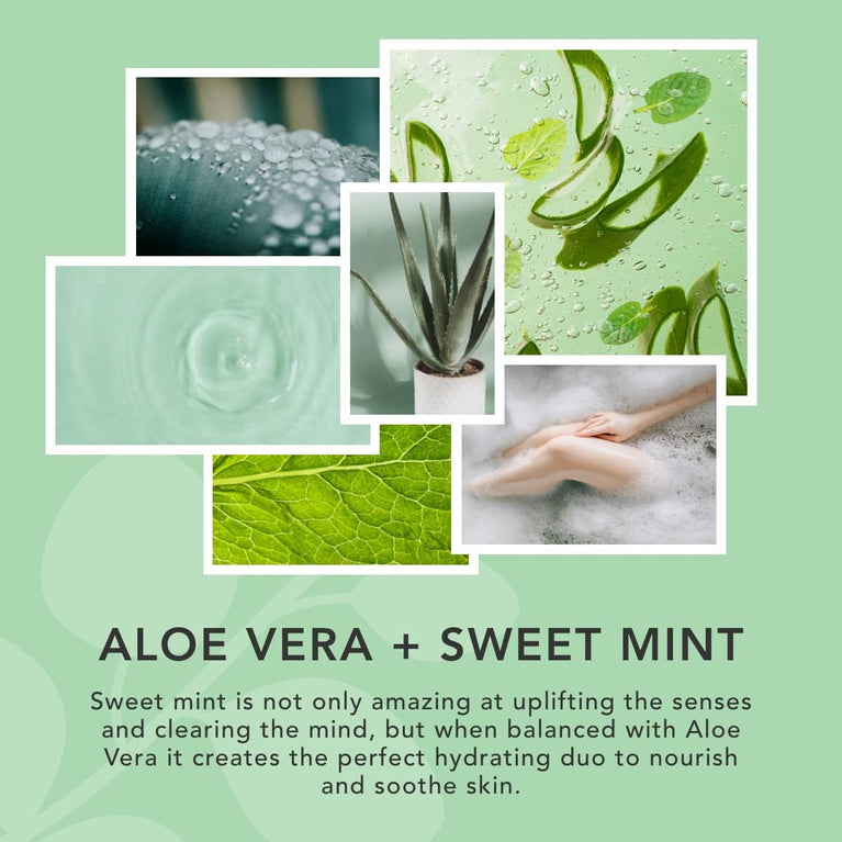 Sunday Rain Aloe Vera & Mint Bubble Bath - Hydrating and Refreshing, 450ml
