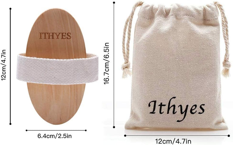 Ithyes Dry Brushing Body Brush for Gentle Exfoliation and Lymphatic Function Improvement