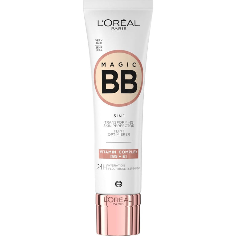 L'Oréal Paris Magic BB Cream for Natural, Flawless Complexion with 24h Moisturization and SPF 20, Very Light Blemish Balm, 30 ml