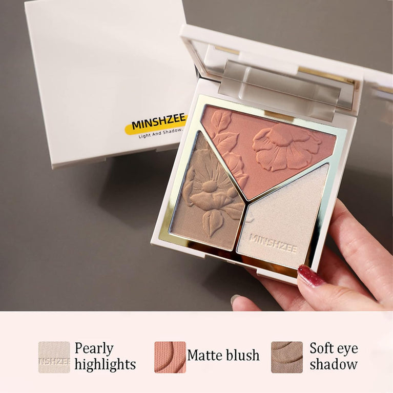 Radiant Cheek Contouring 3-Tone Blush and Highlighter Palette