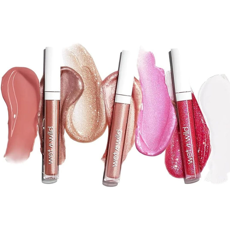 Wet 'n' Wild Extra-Glossy Vegan Lip Gloss with Hyaluronic Acid and Collagen - Mega Slicks in Snuggle Sesh