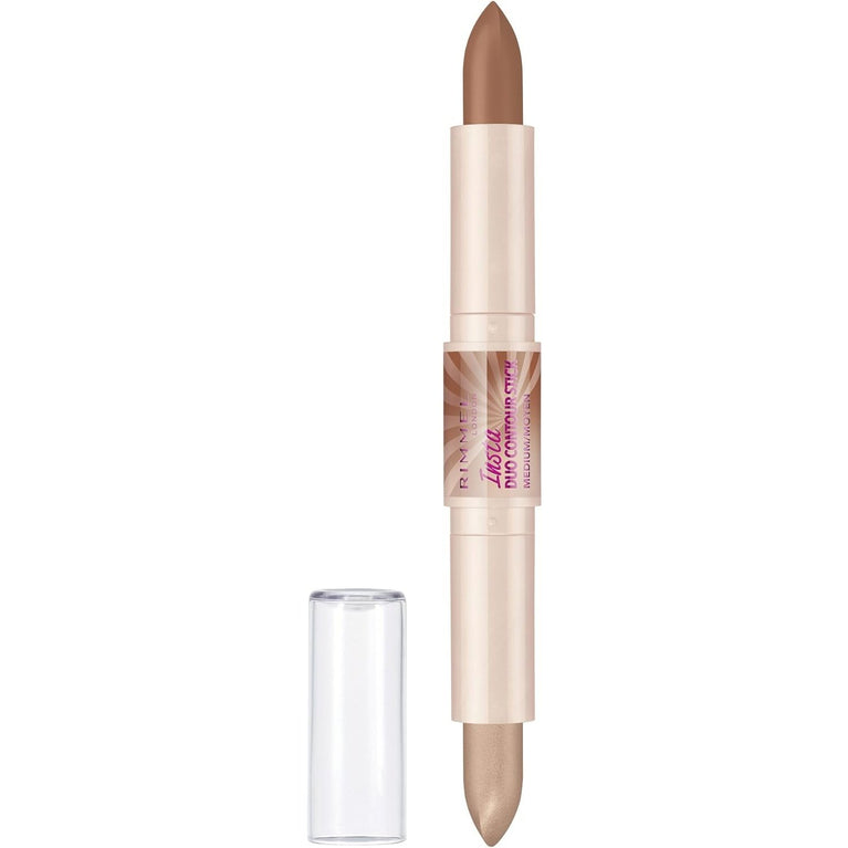 Rimmel London Dual-End Medium Contour Stick for Flawless Definition, 8g