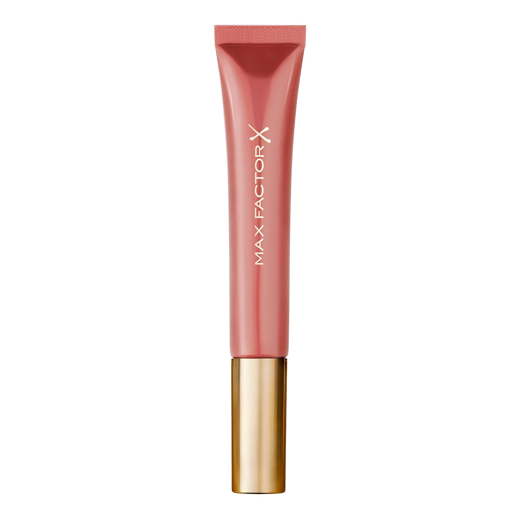 Max Factor 2-in-1 Nourishing Lip Gloss with Vitamin E and Mineral Oil, Nude Glory Shade, 9 ml