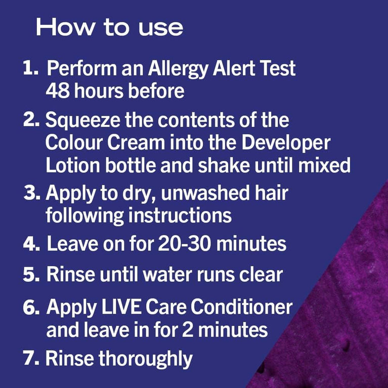 Schwarzkopf LIVE Urban Metallics Vibrant, Long Lasting, Permanent Purple Hair Dye, Infused with Coconut Oil for Shiny Hair, Amethyst Chrome U69
