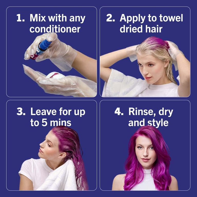 Schwarzkopf LIVE Colour Drops, Vegan, Semi-permanent, Purple Hair Dye, Lasts 2 To 12 Washes, Orchid Purple 30 Ml