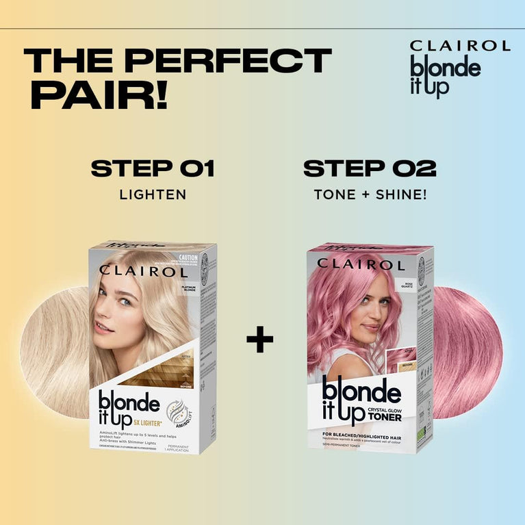 Clairol Luminous Pearl Blonde Crystal Glow Toner & Gloss Treatment