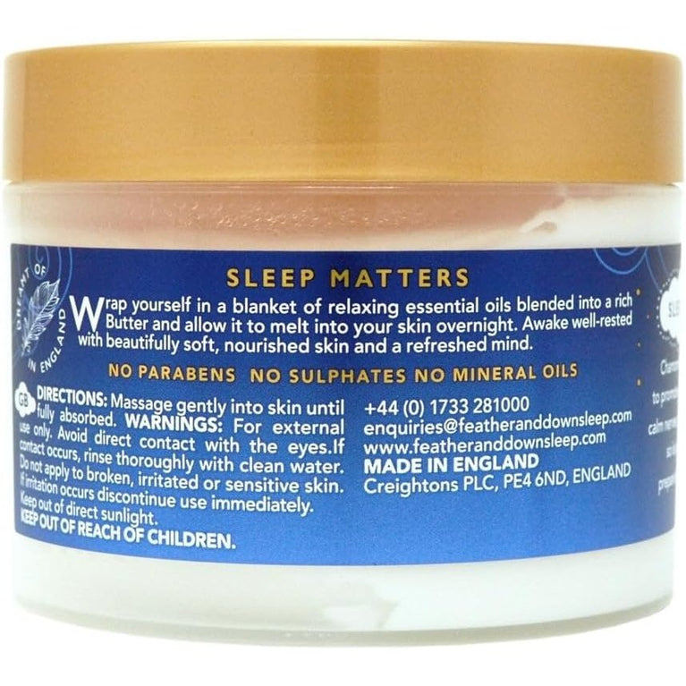 Sweet Dream Body Butter with Calming Lavender & Chamomile Essential Oils (300ml)