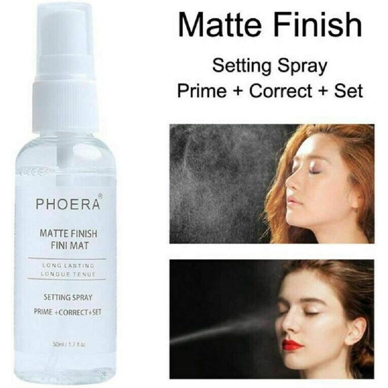 AQUAPURITY Phoera 3-in-1 Makeup Setting Spray - Matte Finish Primer, Corrector, and Sealant