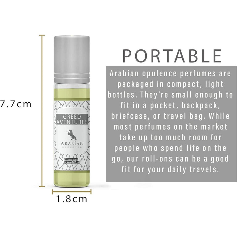 FR78 GREED ADVENTURES Men's Perfume Oil - 6ml Roll-On Bottle