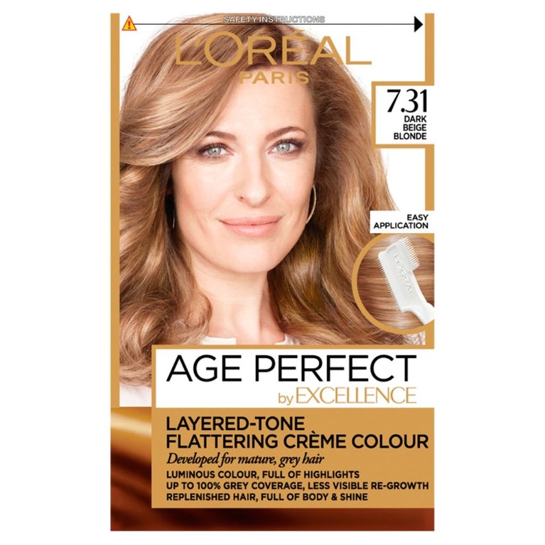 L'Oreal Excellence Age Perfect Dark Beige Blonde Hair Colour with Pro-Collagen and Pro-Ceramide