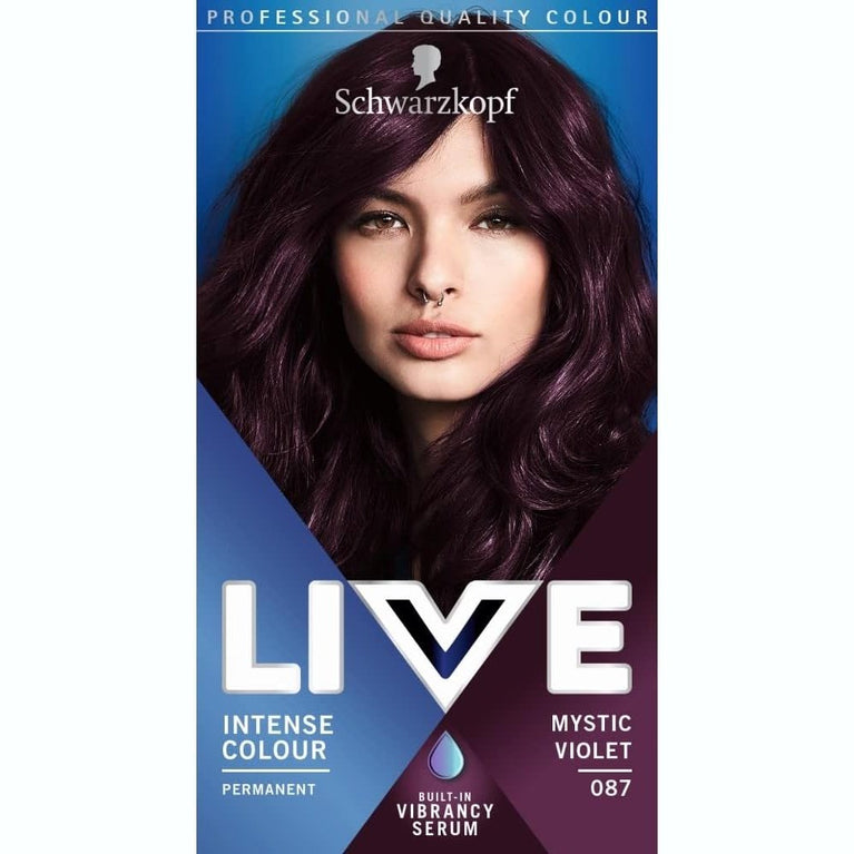Schwarzkopf LIVE Mystic Violet Hair Dye with Vibrancy Serum