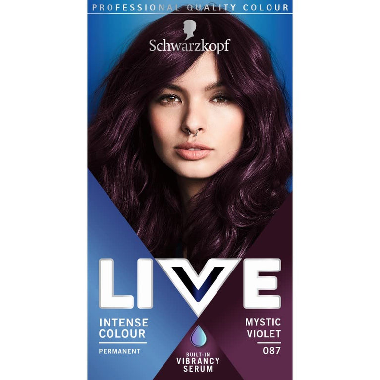 Schwarzkopf LIVE Mystic Violet Hair Dye with Vibrancy Serum