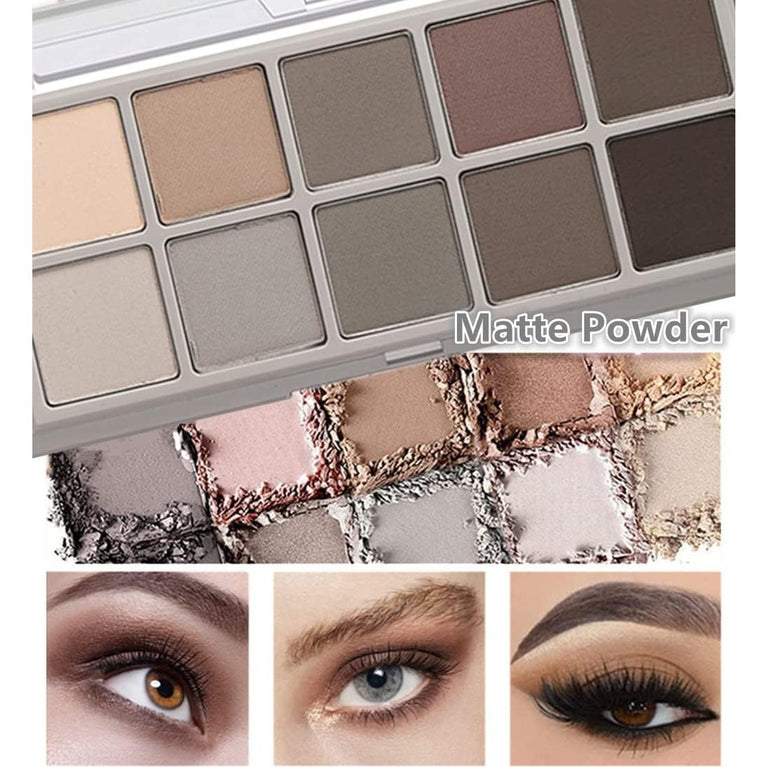 Mysense 10-Shade Matte Eyeshadow Palette, High-Pigment Makeup, Nature-Inspired, Long-Lasting & Waterproof, Perfect for All Skin-types & Occasions