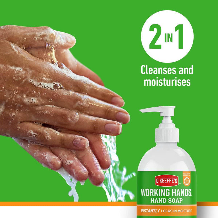 O'Keeffe's Orange Scented Moisturizing Hand Soap - 2-in-1 Cleansing & Hydrating Formula