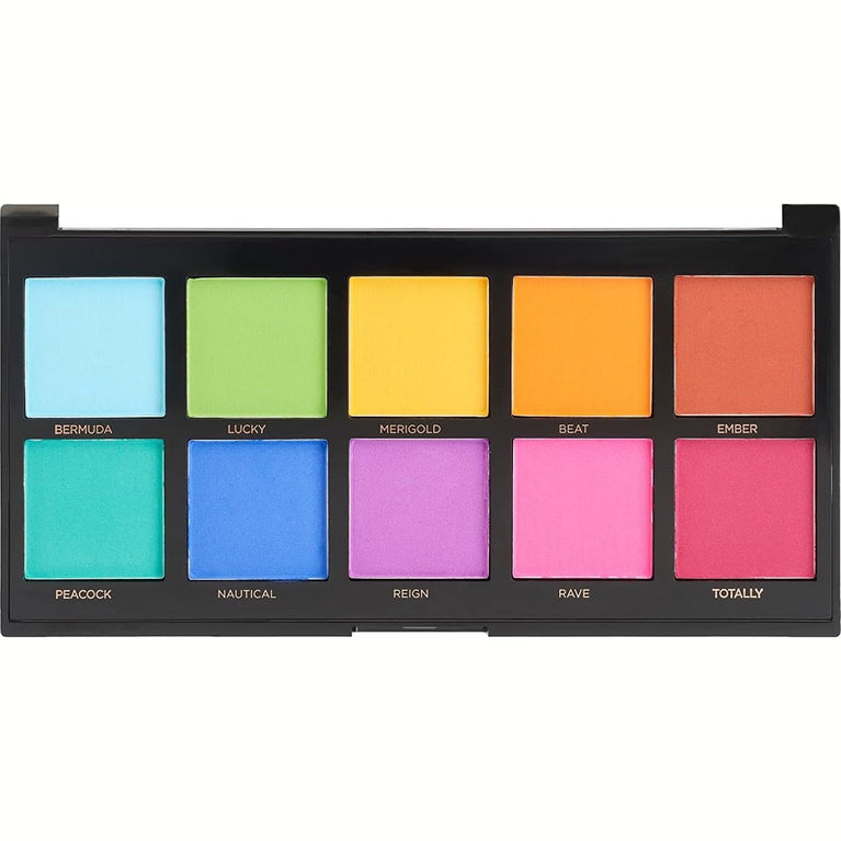 Profusion Cosmetics All-In-One Versatile Matte Eyeshadow Palette with 10 Rich and Blendable Shades
